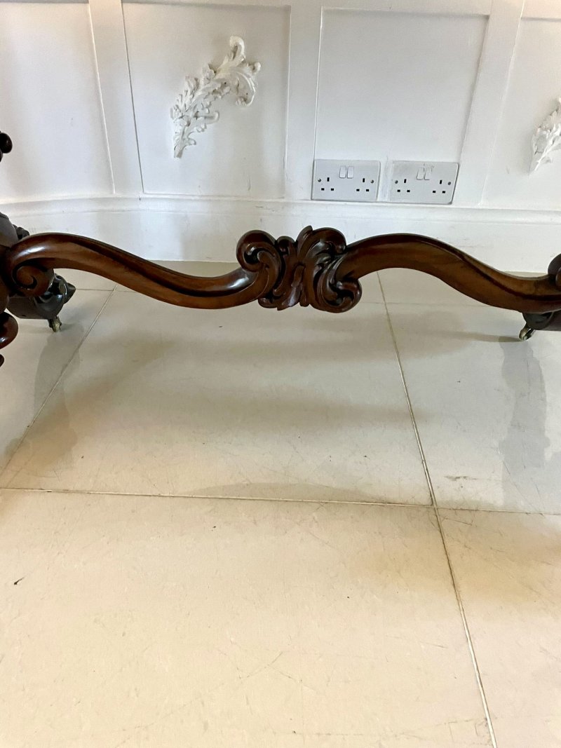 Outstanding Quality Large Antique Victorian Rosewood Centre/Dining Table - Image 15